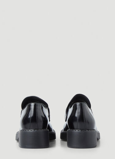 Prada Logo Plaque Loafers Black pra0248067