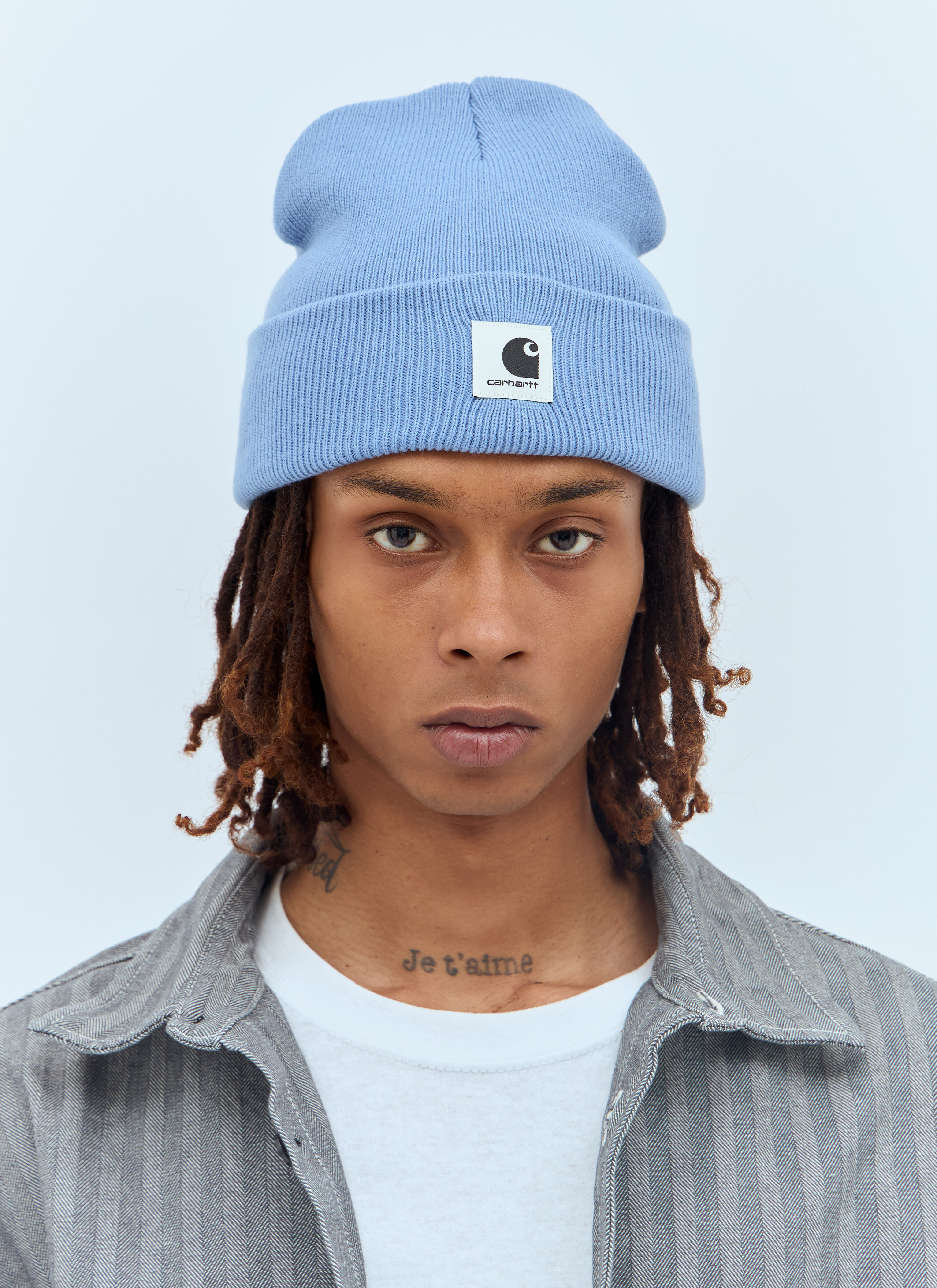 Carhartt WIP Men s Ashley Beanie Hat in Blue LN CC