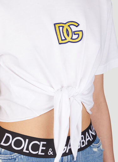 Dolce & Gabbana Capri Knot T-Shirt White dol0249028