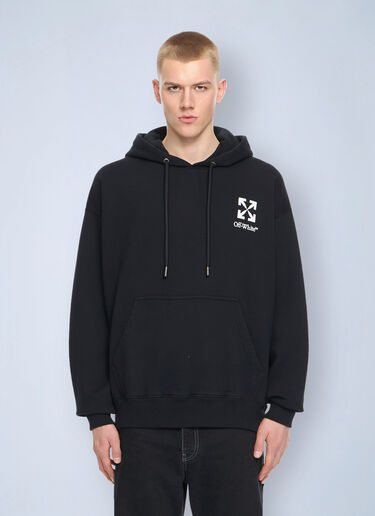 LN-CC® - Off-White: Small Arrow Skate Hoodie - Black Off-White Small Arrow Skate Hoodie Black ofw0164206