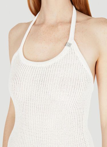 1017 ALYX 9SM Crochet Halter Neck Dress White aly0247045
