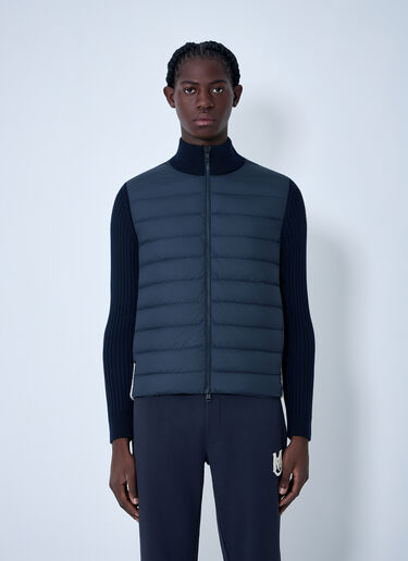 Moncler Logo Motif Gilet Navy mon0163044