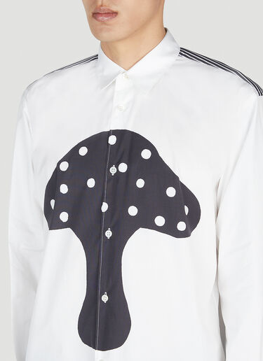 Comme des Garçons SHIRT x Brett Westfall Graphic Print Shirt White cdg0152014