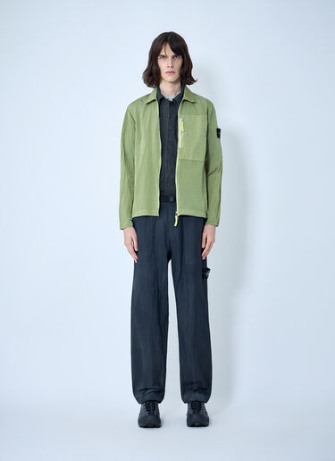 Stone Island Zip-Front Technical Jacket Green sto0164050