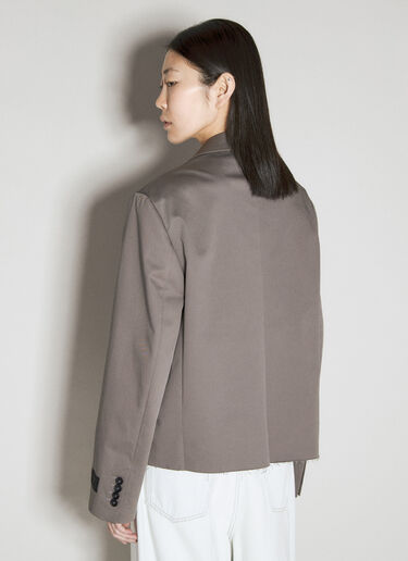 MM6 Maison Margiela 毛边西装外套 灰色 mmm0255002