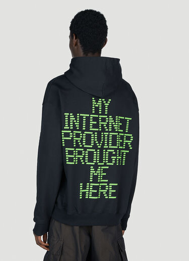 Boiler Room Internet Provider Hooded Sweatshirt Black bor0153011