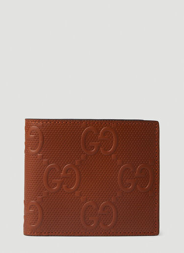 Gucci GG Embossed Bifold Wallet Brown guc0152133