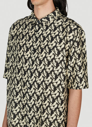 Saint Laurent Graphic Print Shirt Black sla0151002