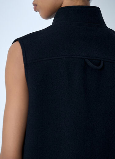 RIER High-Neck Zip Vest Black rrr0364005