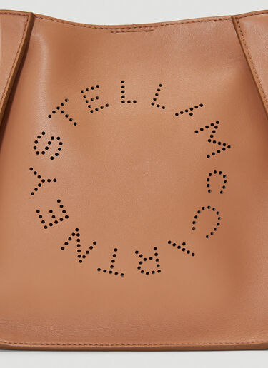 Stella McCartney Logo Tote Bag Brown stm0243040