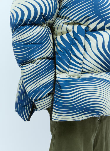 プリントパデッドジャケット Dries Van Noten プリントパデッドジャケット ブルー dvn0154003