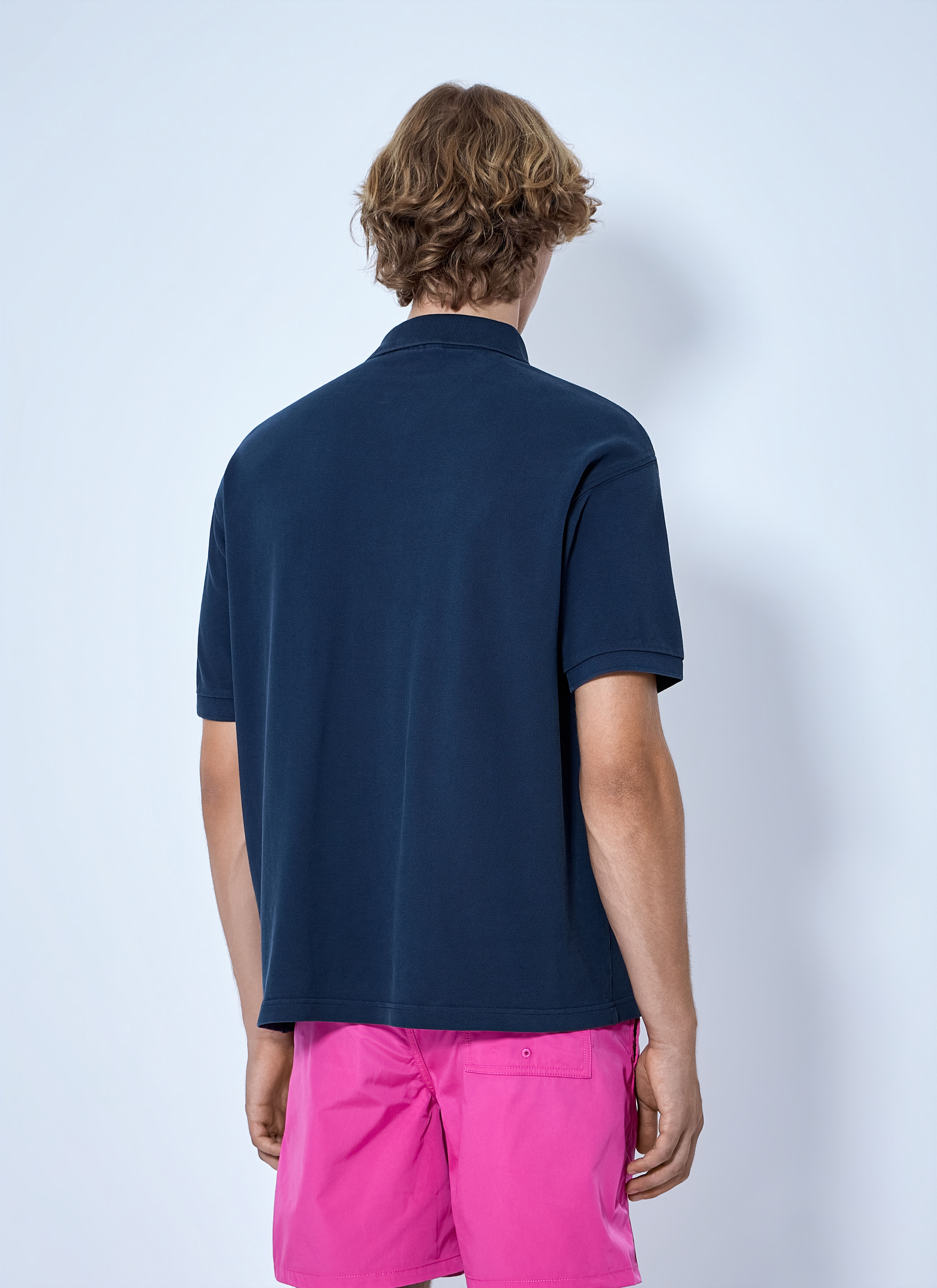 Stüssy Men's' Classic Piqué Polo Shirt in Navy | LN-CC®