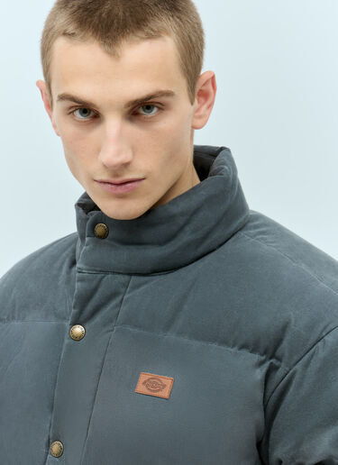 Dickies Lucas Waxed Puffer Jacket Grey dks0154006