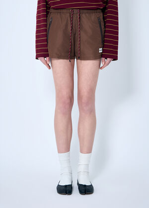 Max Mara Tec Canvas Shorts Brown max0260007
