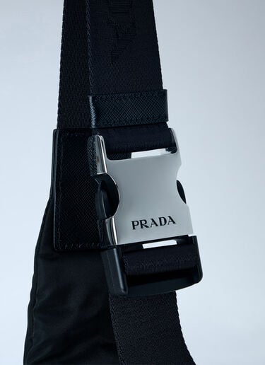 Prada Asymmetric Nylon Sling Bag Black pra0164009