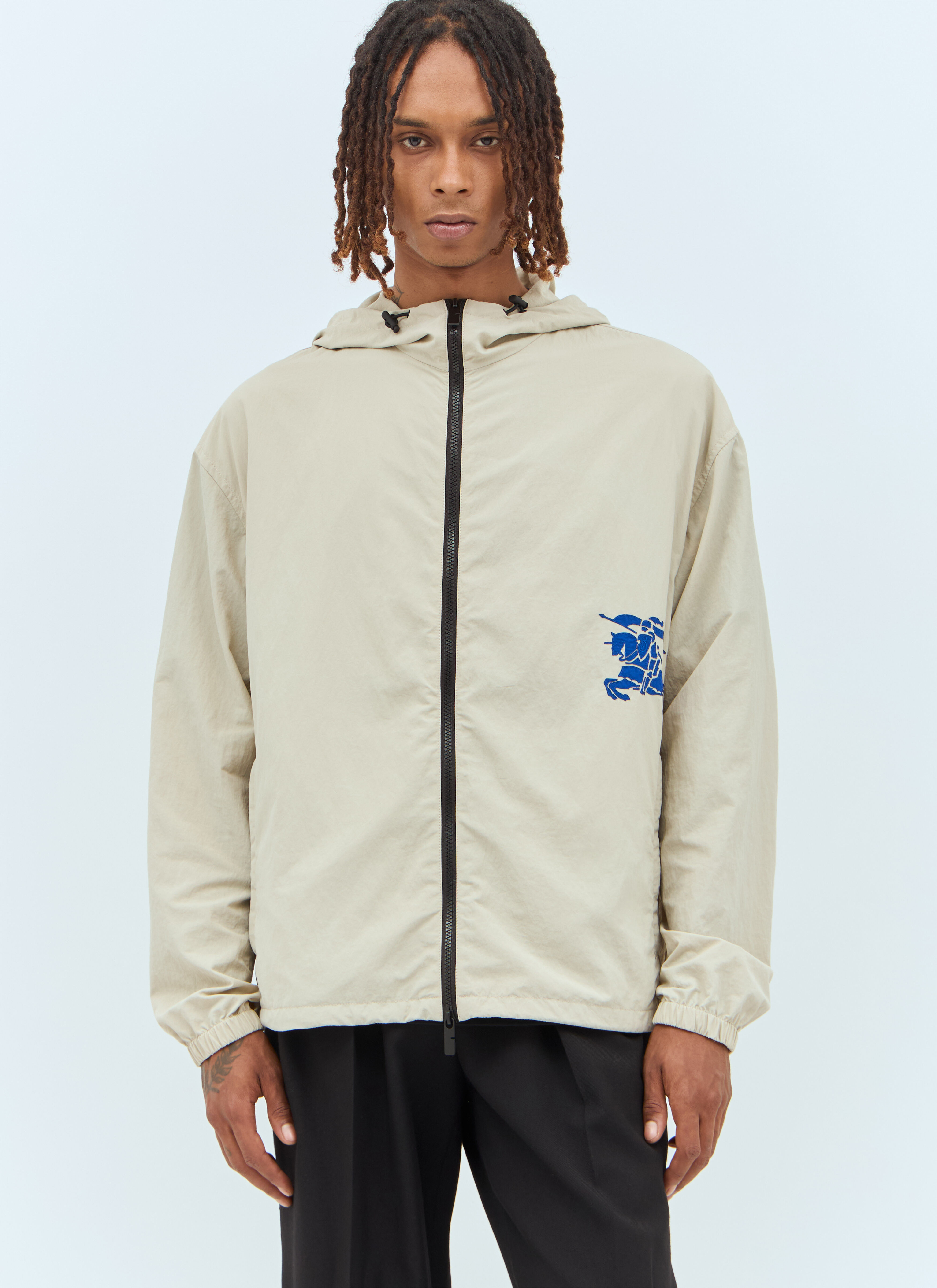 Burberry Men s EKD Nylon Jacket in Cream LN CC