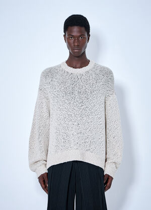 Homme Plissé Issey Miyake Risotto Knit Top Beige hmp0165004