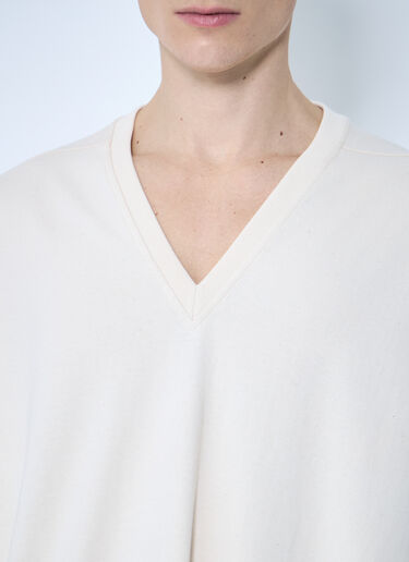 Rick Owens V Tommy Knit T-Shirt Beige ric0159006