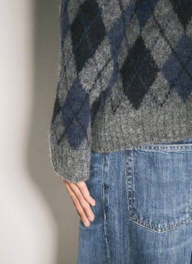Evening Polo Sweater Our Legacy Evening Polo Sweater Grey our0358020