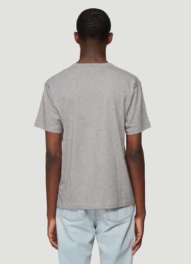 Acne Studios Nash Face T-Shirt Grey acn0336036