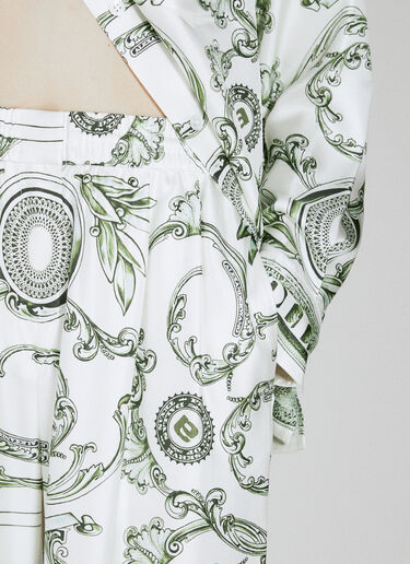 Alexander Wang Money Print Silk Pants White awg0253022