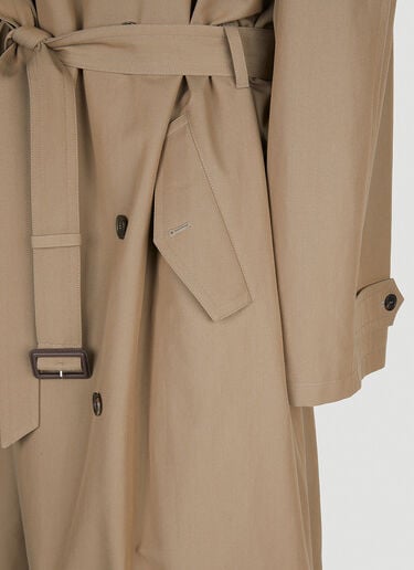 Balenciaga Oversized Trench Coat Beige bal0251007