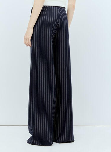 Max Mara Pinstripe Palazzo Pants Navy max0255029