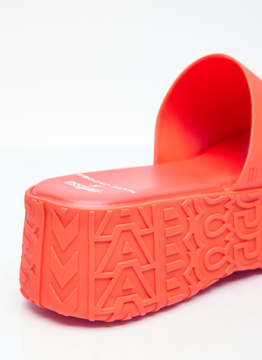 Melissa x Marc Jacobs Becky Platform Slides Orange mxm0254002