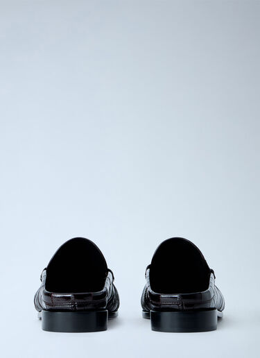 LN-CC® - Saint Laurent: Le Loafer Mules - Dark Brown Saint Laurent Le Loafer Mules Dark Brown sla0264025
