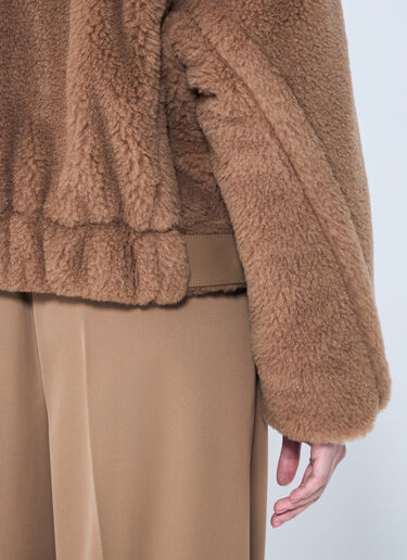 Max Mara Cropped Teddy Bear Icon Coat Camel max0259017