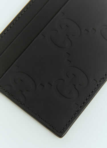 Gucci GG Rubber-Effect Cardholder Black guc0155115