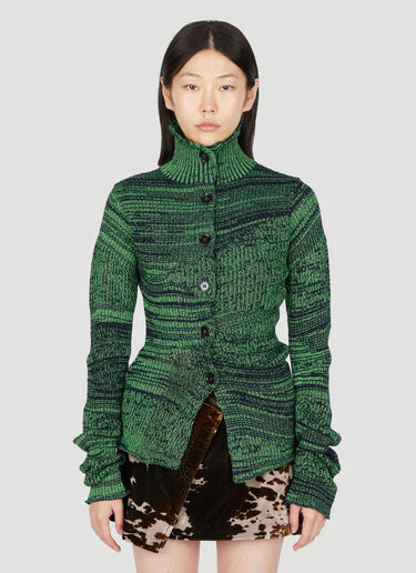 Acne Studios 디스토션 카디건 그린 acn0254015