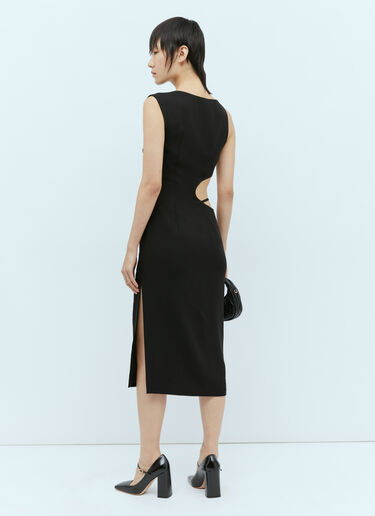 St. Agni Arc Cut-Out Dress Black sta0255003