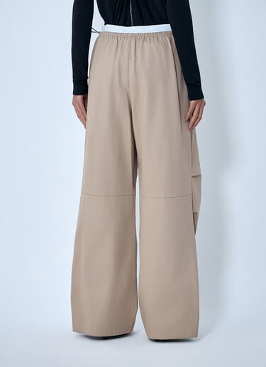 Alexander Wang Wide-Leg Elasticated Waist Pants Beige awg0263008