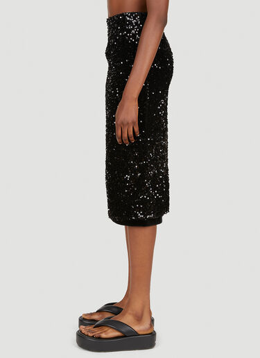 TheOpen Product Spangle Midi Skirt Black top0249002