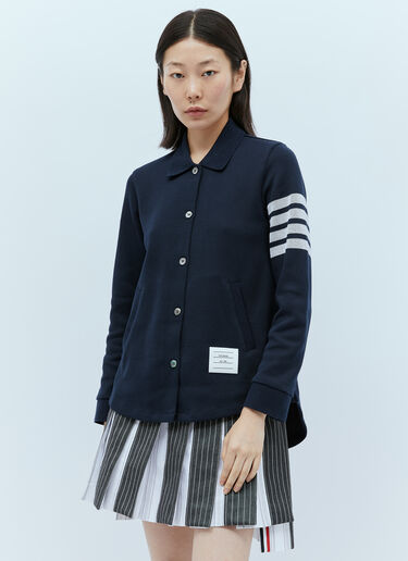 针织四道杠开衫 Thom Browne 针织四道杠开衫 蓝色 thb0253011