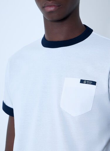 Prada Logo Motif T-Shirt Navy pra0163006