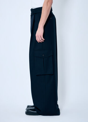 Dries Van Noten Pier Pinstripe Pants Navy dvn0158008