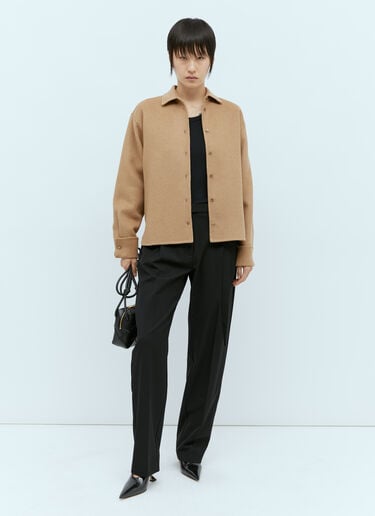 Max Mara 펠트 울 셔츠  카멜 max0254039