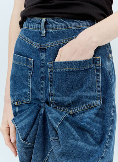 Reward If Found Mermaid Denim Skirt Blue rif0256005