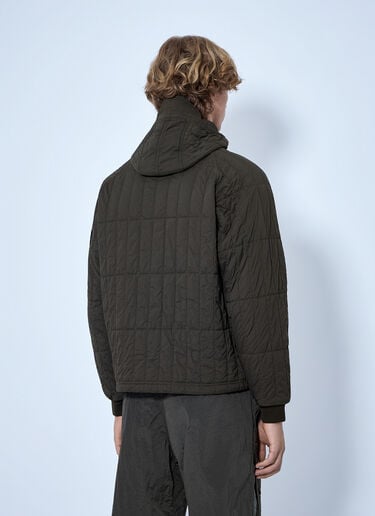 LN-CC® - Stone Island: Quilted Hooded Jacket - Brown Stone Island Quilted Hooded Jacket Brown sto0165058