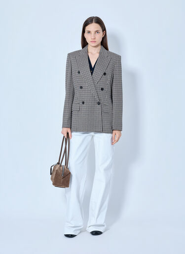 LN-CC® - Max Mara: Double-Breasted Houndstooth Blazer - Multicolour Max Mara Double-Breasted Houndstooth Blazer Multicolour max0265030