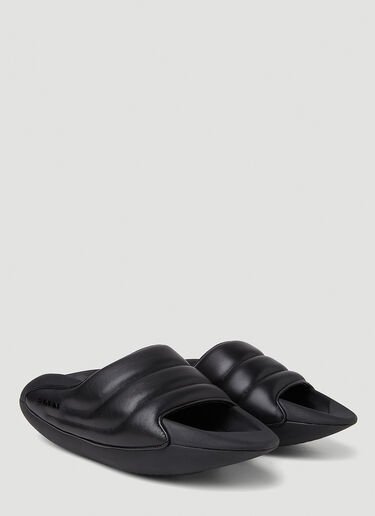 Balmain B-It Quilted Slides Black bln0251005