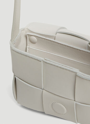 Bottega Veneta Mini Cassette Shoulder Bag White bov0245073