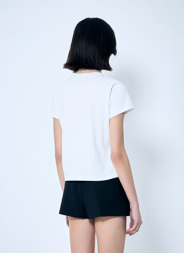 Alexander Wang Essential Shrunken Puff Logo T-Shirt White awg0259022