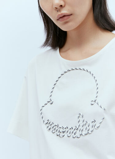 Moncler Shoe Lace Logo Top White mon0256021
