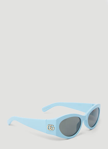 Gucci GG 猫眼形太阳镜 蓝色 gus0254002
