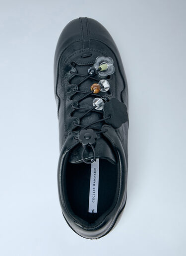 LN-CC® - Cecilie Bahnsen: Blaise Leather Sneakers - Black Cecilie Bahnsen Blaise Leather Sneakers Black cec0266016