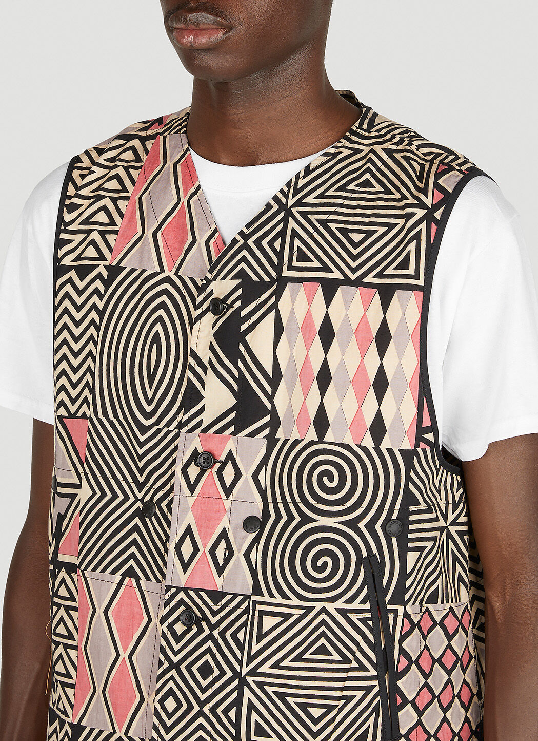 Engineered Garments Men's' Liner Vest Jacket in Black | LN-CC®