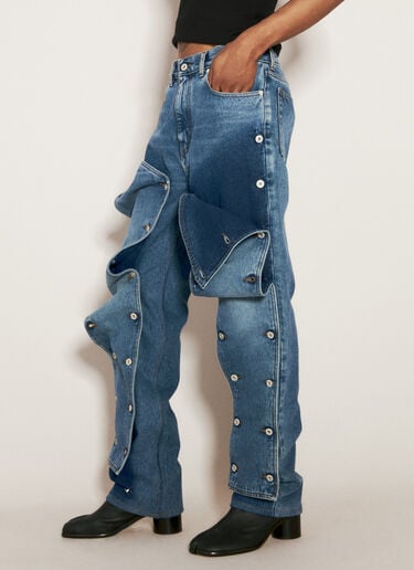 Y/Project Evergreen Snap Off Jeans Blue ypr0156006